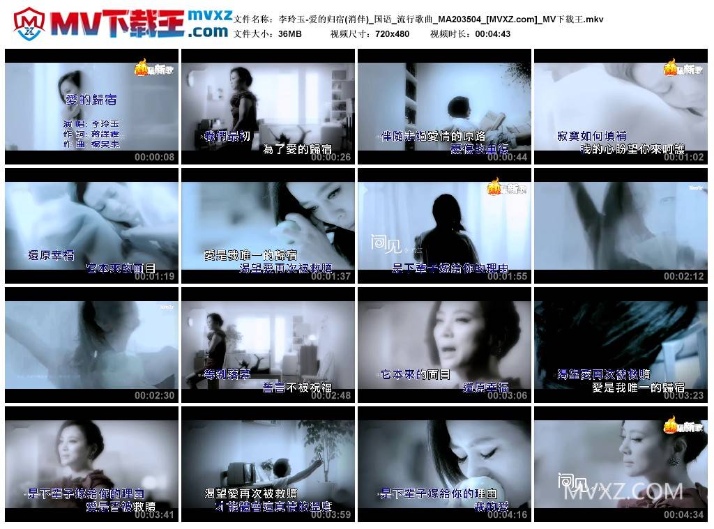 李玲玉-爱的归宿(消伴)_国语_流行歌曲_MA203504